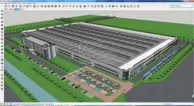 SU00006厂房工业区设计老厂房改造创业园SU模型合集54个