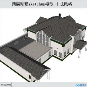 SU012085住宅，中式风格，2层