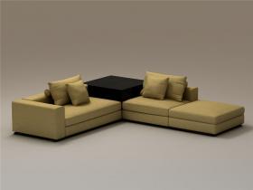 单个现代简约沙发3Dmax模型 (37)