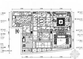 [重庆]灰色调后现代风格复式样板间CAD装修施工图（含效...