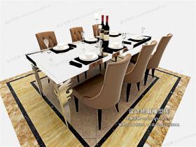 欧式餐桌3Dmax模型 (27)