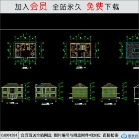 CAD04284 民居住宅方案图CAD