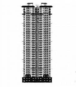 [吉林]三十三层新古典风格住宅建筑设计施工图（图纸精细...