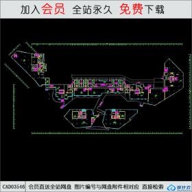 CAD03546财信城市广场1，2号楼住宅平立剖面图 CAD