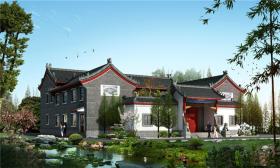 DB00099北京四合院住宅建筑设计CAD施工图效果图素材