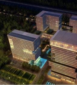 [广东]高层半围合式骑楼布局办公大厦建筑设计方案文本