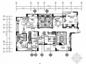 [重庆]高档江景社区两居室样板房现代风格室内设计施工图...