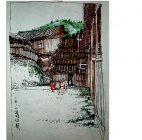 朱振中建筑钢笔画（共91页）
