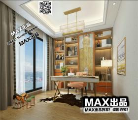 现代书房3Dmax模型 (3)