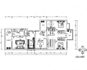 [湖南]简欧风格别墅设计CAD施工图（含效果图）