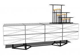 电视柜SU模型一 (5)