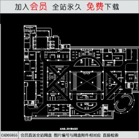 某商场二层平面布置图 CAD