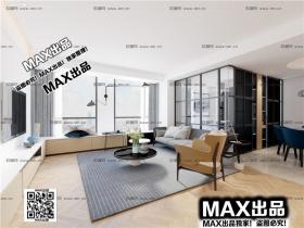 现代客厅3Dmax模型 (33)