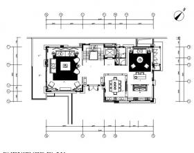 [广东]现代风格别墅建筑CAD施工图（含实景图）