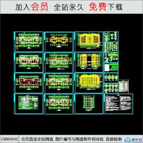 CAD04342 苏州香城花园住宅建筑施工图 CAD