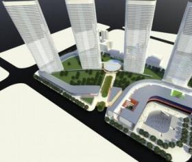 [江西]高档住宅区及集中商业规划设计方案文本（造型奇特...