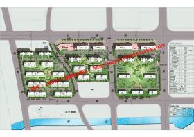 NO00447小区规划设计效果图jpg文本cad总图平面户型剖面居住