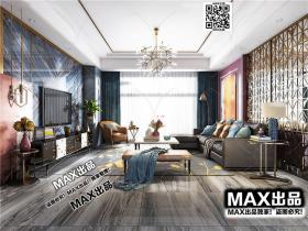 现代客厅3Dmax模型 (123)