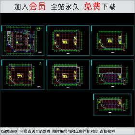 某商厦总平面及各层平面图CAD