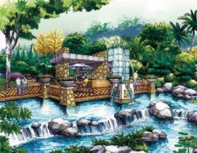 城市景观设计马克笔手绘效果图