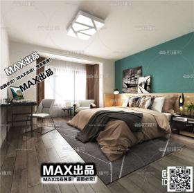 现代卧室3Dmax模型 (51)