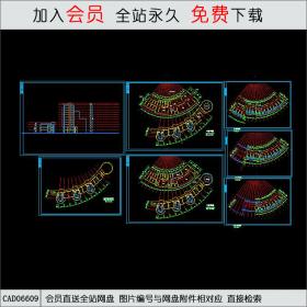 会所综合楼建筑图CAD
