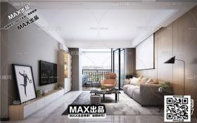 现代客厅3Dmax模型 (81)