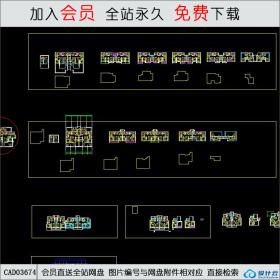 CAD03674朗诗住宅户型cadCAD