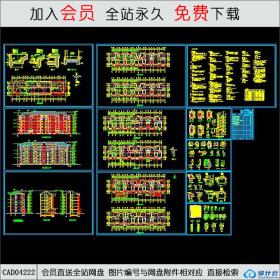 CAD04222枫岸华庭A11号住宅楼建筑施工图CAD