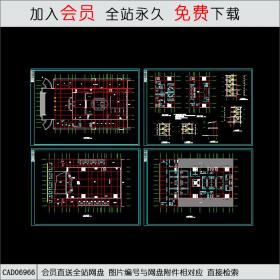 洗浴中心平面建筑图CAD