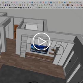SU角线天棚模型创建-SketchUp教程