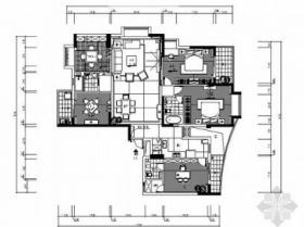 [温州]超大简欧五居室装饰施工图（含效果）