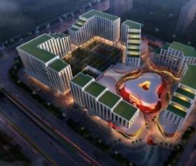 [上海]现代风格办公综合体建筑设计方案图（知名事务所）