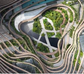 绿色心脏，新加坡一号码头设计 / ingenhoven architects