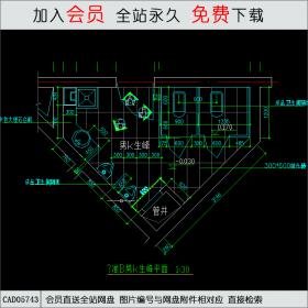 高档商务楼标准图CAD