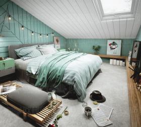 卧室家装空间3Dmax模型 (17)