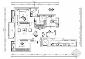 [江苏]现代时尚住宅一居室装修CAD施工图（含效果图）