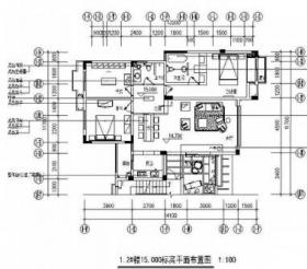 [重庆]三居室内装修图