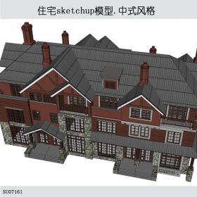 SU07161住宅，独栋，中式风格，3层