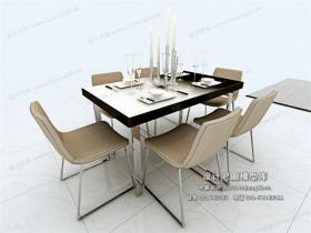 现代餐桌3Dmax模型 (7)