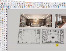 SketchUp教程：从CAD图纸到SU模型，9分钟让你学会SU大型场景...