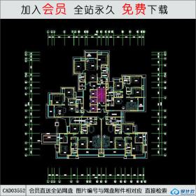 CAD03552长嘉汇高层住宅4号楼CAD