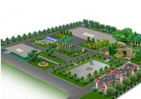某公园设计鸟瞰图