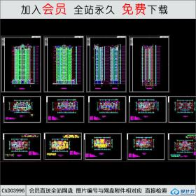 CAD03996某高层住宅楼施工图CAD