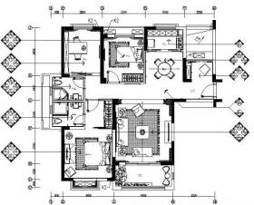 [广东]深圳华强城130㎡样板间施工图设计（附效果图）