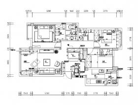 美式三居室家装设计施工图（含实景图）