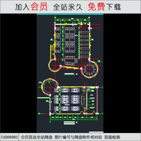 某小学教学楼各教室平面布置CAD