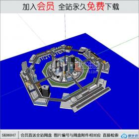 SK06047城市规划 现代主义 su模型