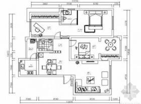 现代三居室家居装饰装修图（含效果）