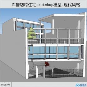 SU06197库鲁切特住宅，柯布西耶现代主义名作，3层